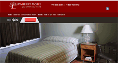 Desktop Screenshot of hawberrymotel.ca